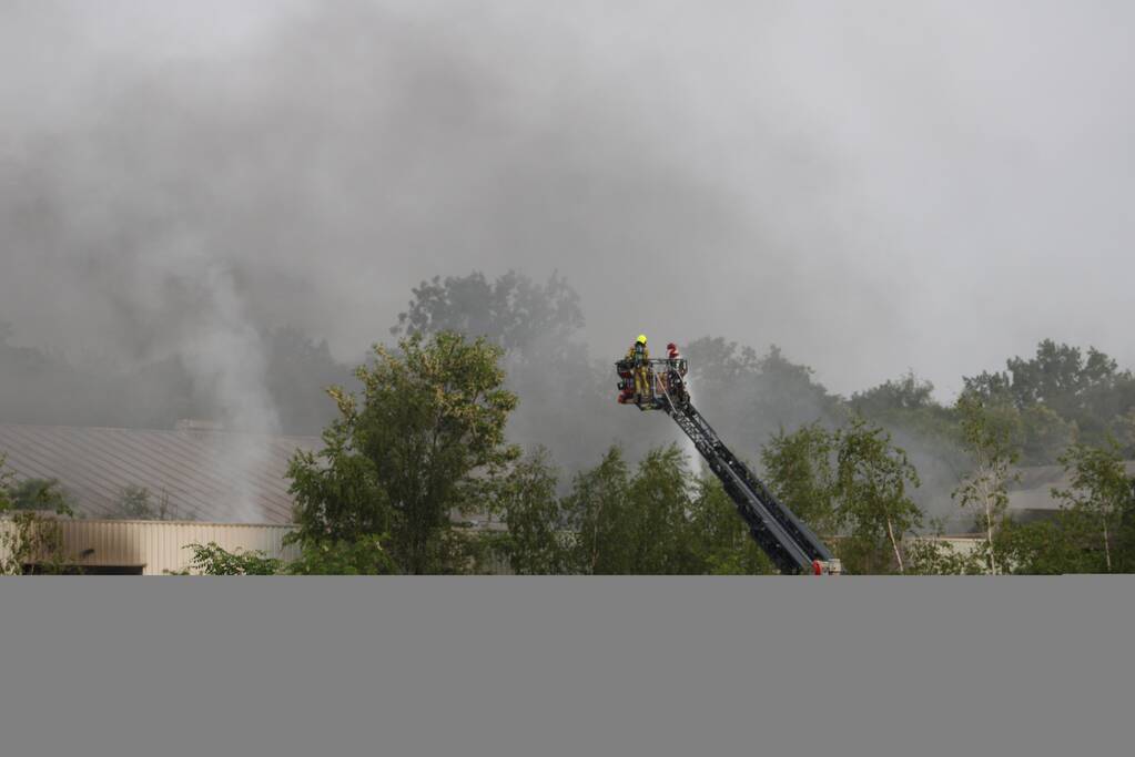 Uitslaande brand in loods waar drugsafval werd gevonden