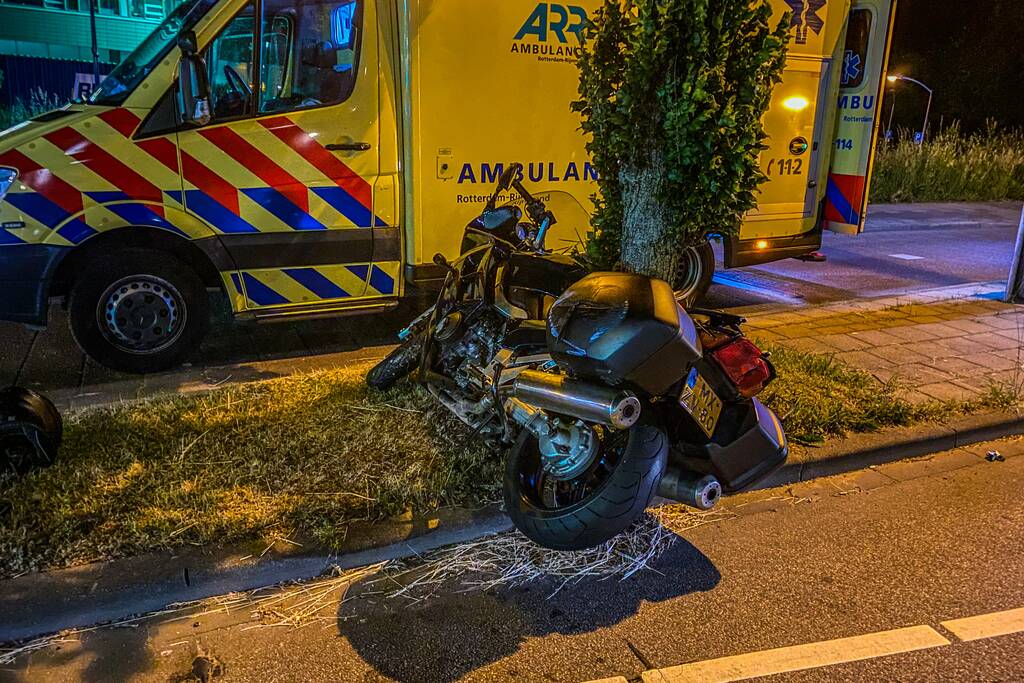 Motorrijder gewond na ongeval met voertuig