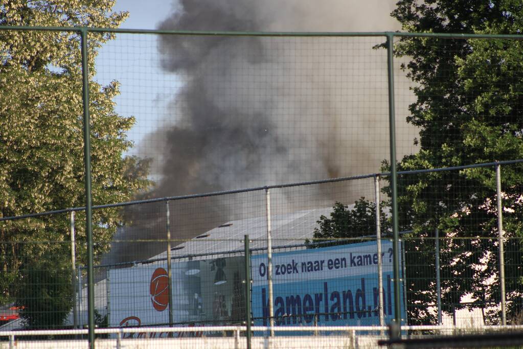 Uitslaand brand in bedrijfspand