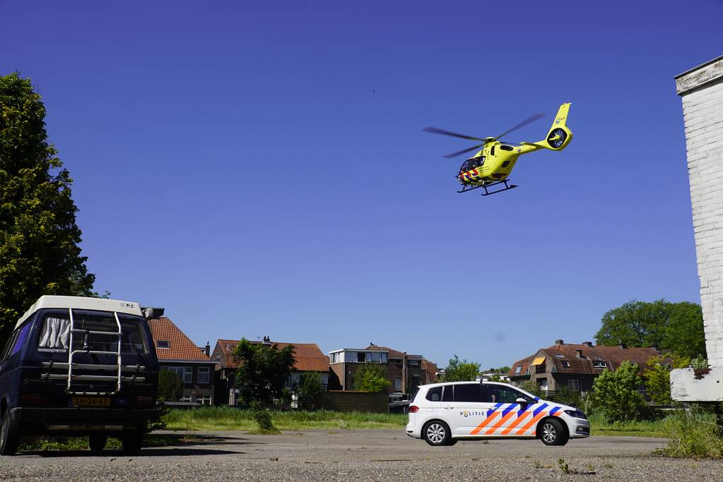 Traumahelikopter landt voor incident