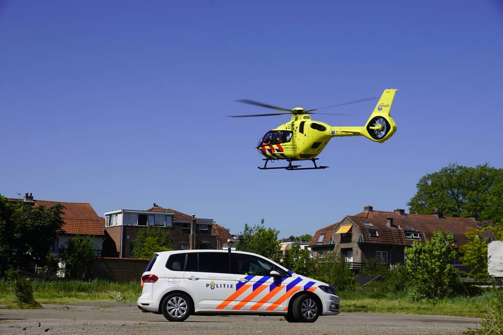 Traumahelikopter landt voor incident