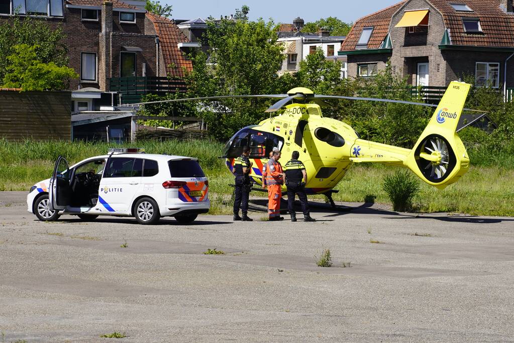 Traumahelikopter landt voor incident