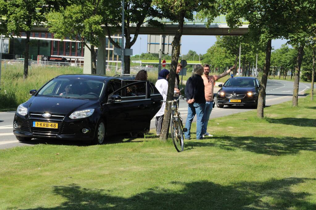 Fietser aangereden op kruising