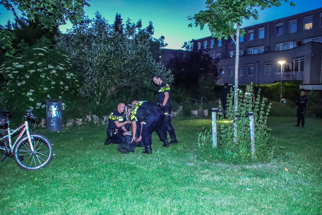 Persoon aangehouden na melding schietpartij