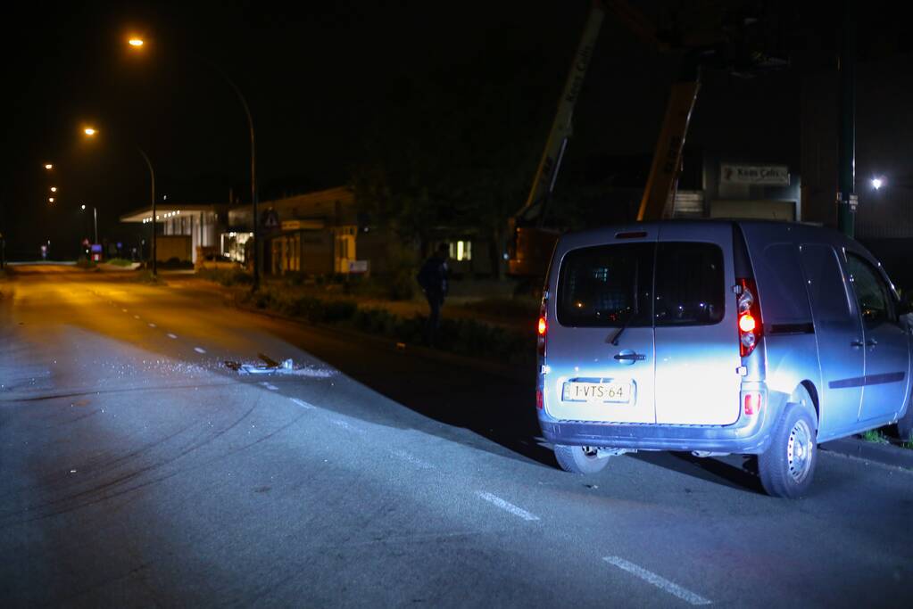 Bestuurder van bestelbus aangehouden na ongeval