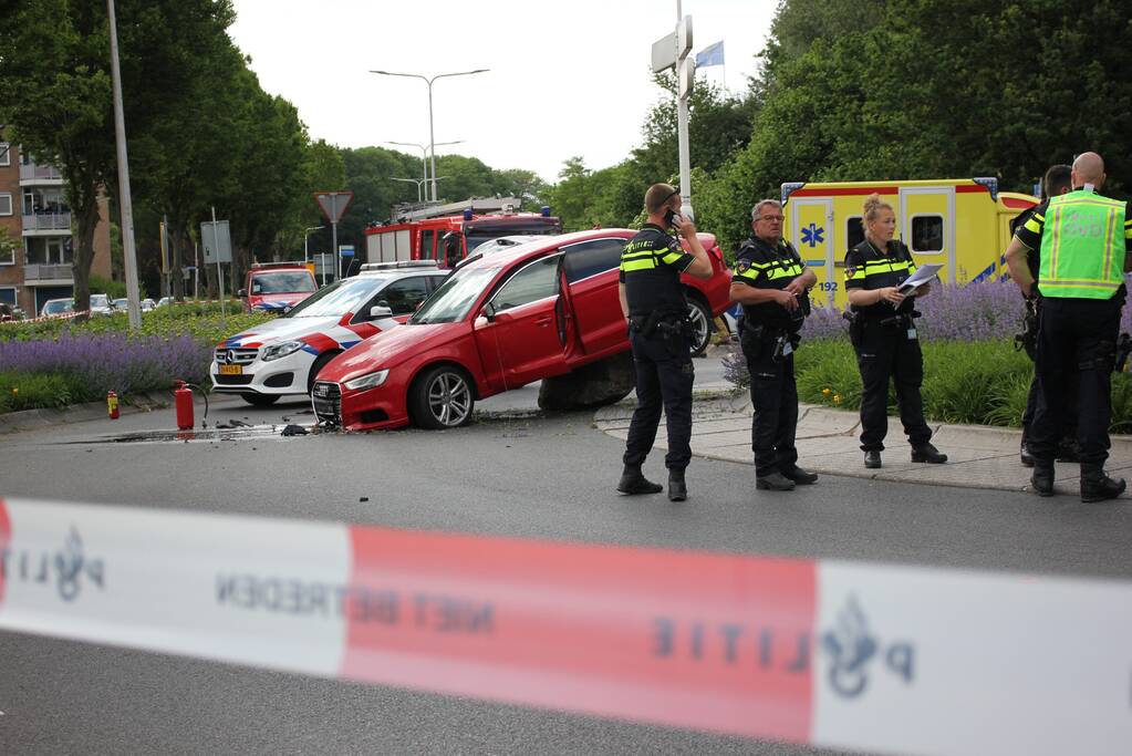 Gestolen Audi crasht na achtervolging