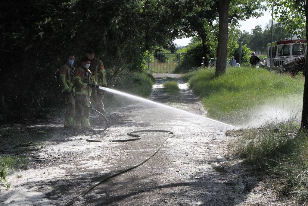 Schippers ontdekken buitenbrand