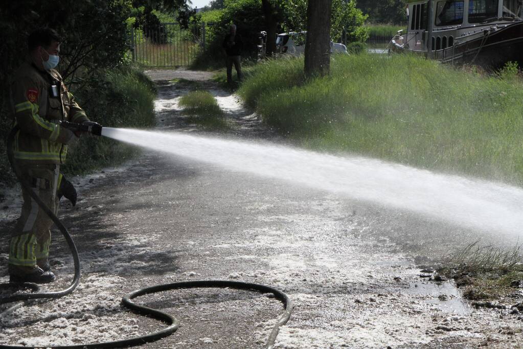 Schippers ontdekken buitenbrand