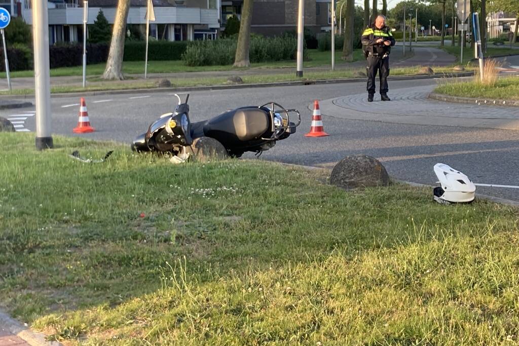 Scooterrijder gewond na valpartij