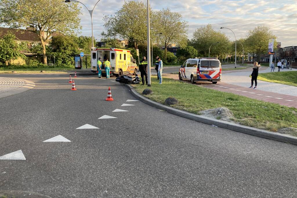 Scooterrijder gewond na valpartij