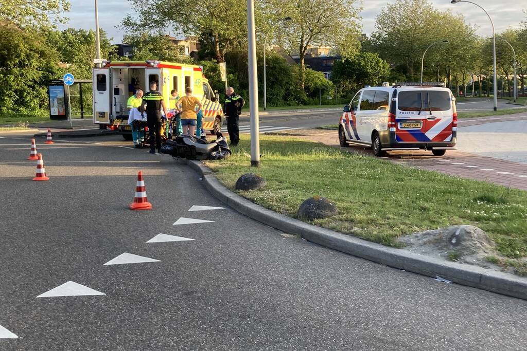 Scooterrijder gewond na valpartij