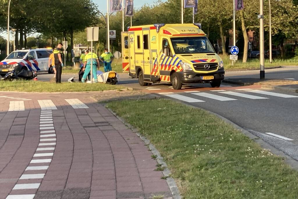 Scooterrijder gewond na valpartij