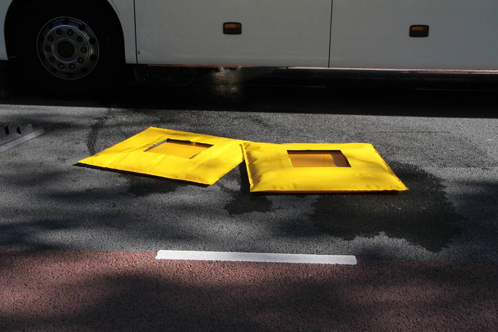 Touringcar lekt brandstof