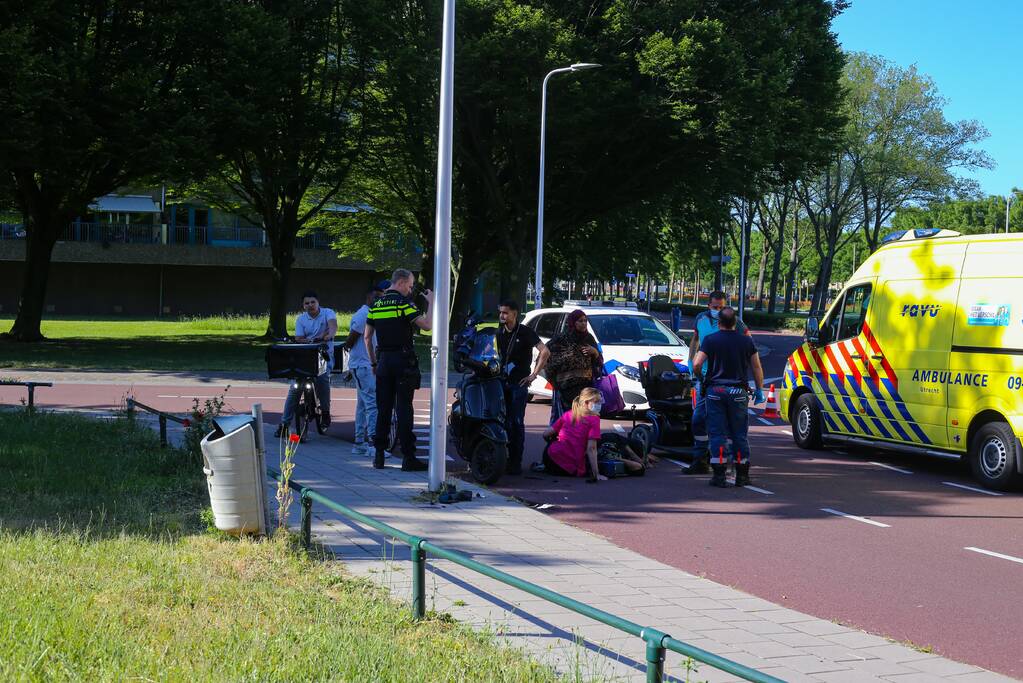 Twee gewonden na ongeval tussen scootmobiel en scooter