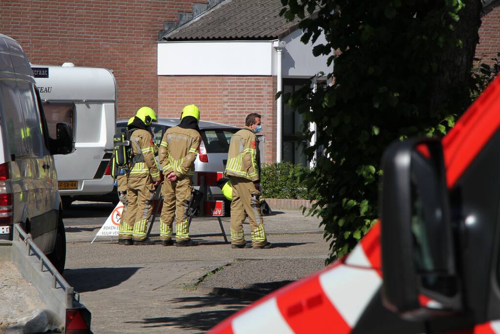 Gasleiding geraakt tijdens graafwerkzaamheden