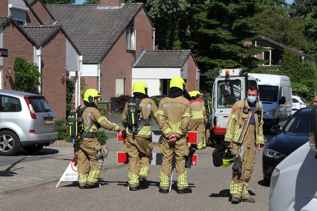 Gasleiding geraakt tijdens graafwerkzaamheden