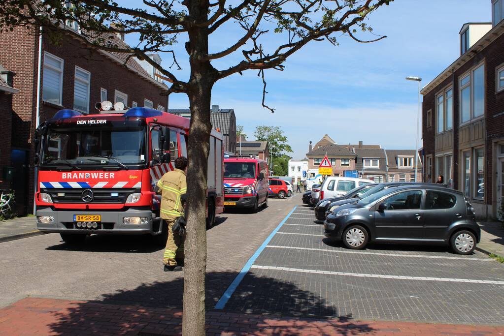 Brand in woning boven winkelpand