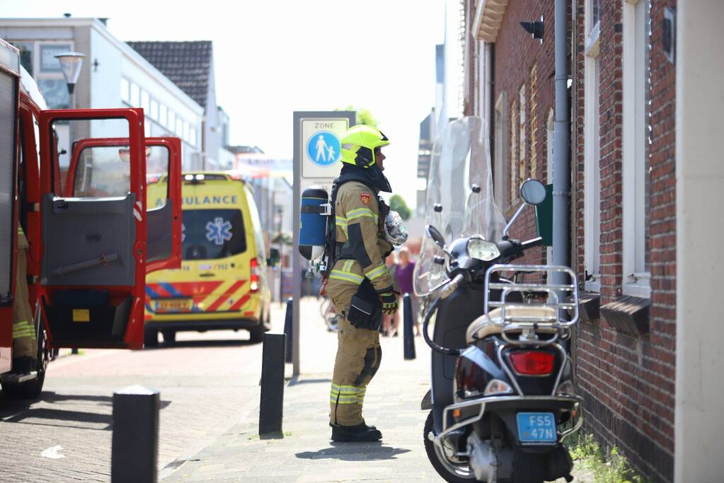 Brand in woning boven winkelpand