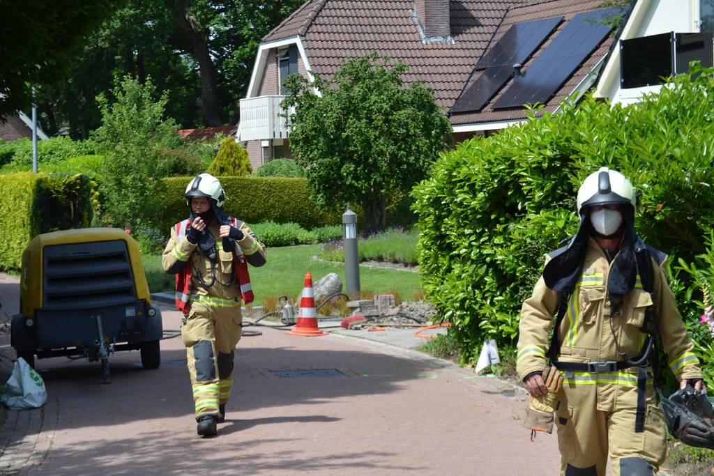 Brandweer doet onderzoek naar gaslekkage