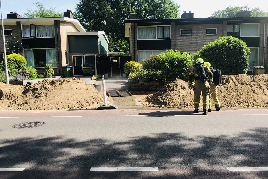 Gas en waterlekkage door werkzaamheden