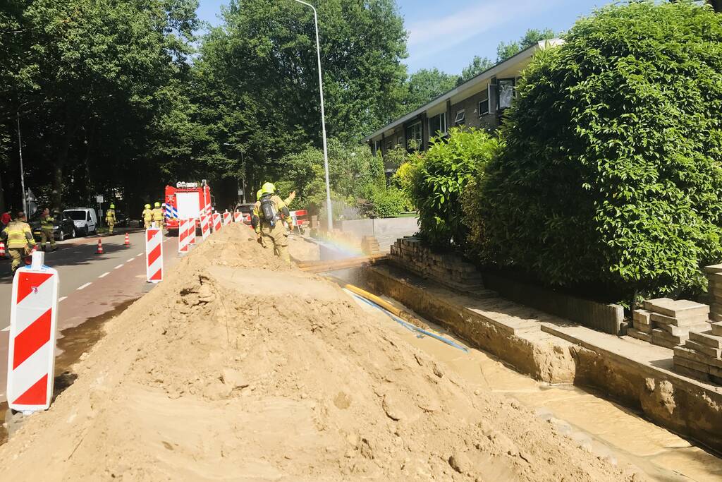 Gas en waterlekkage door werkzaamheden