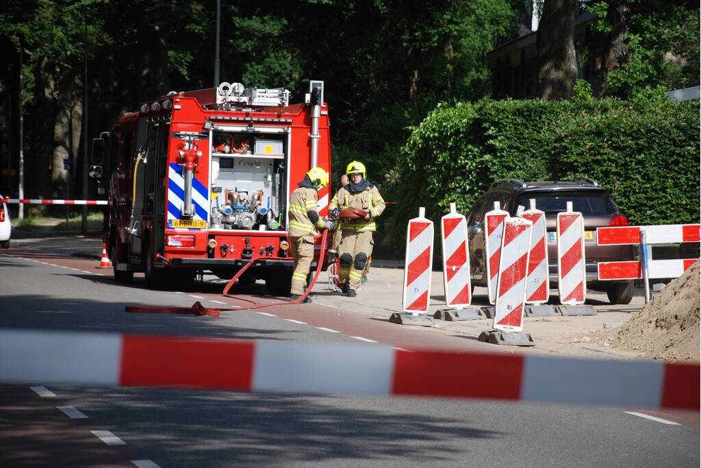 Gas en waterlekkage door werkzaamheden