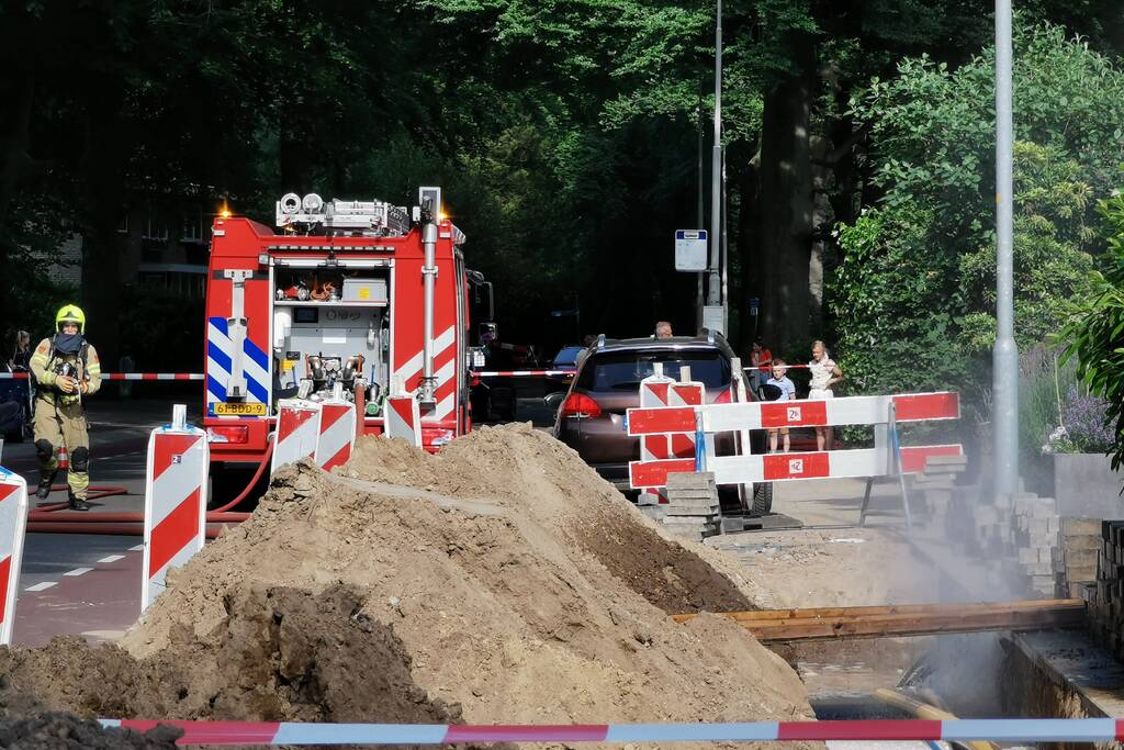 Gas en waterlekkage door werkzaamheden