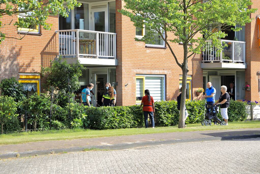 Persoon ten val in tuin