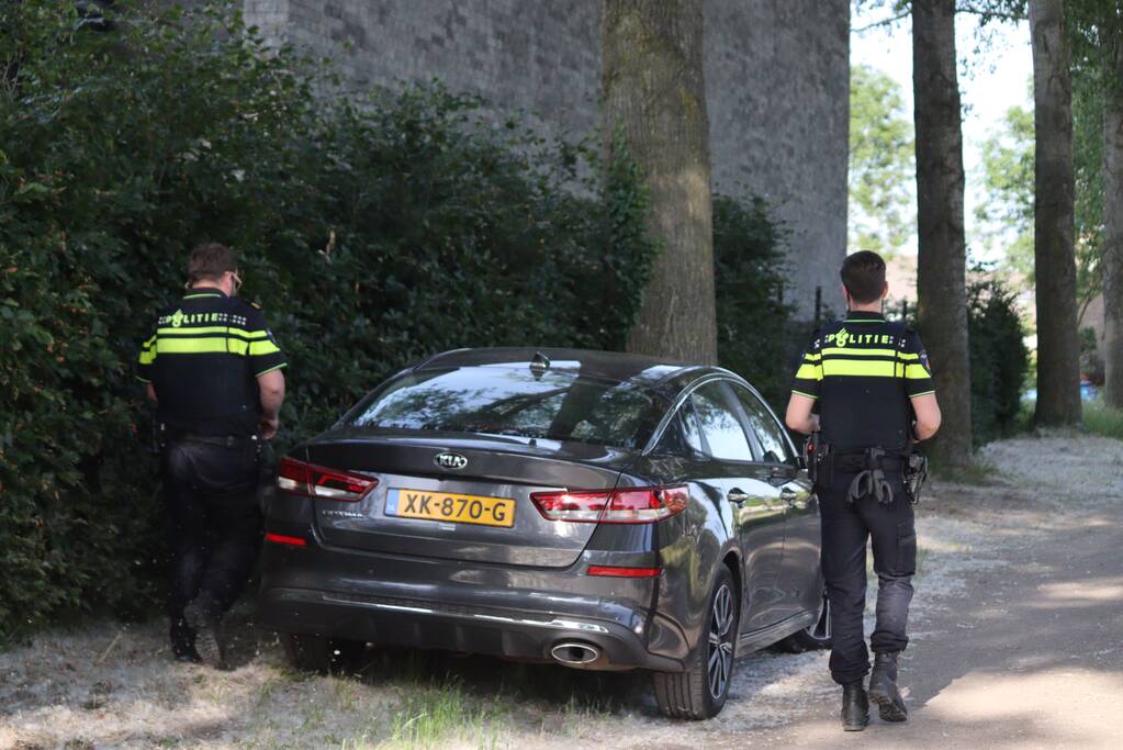 Brandweer blust bermbrand