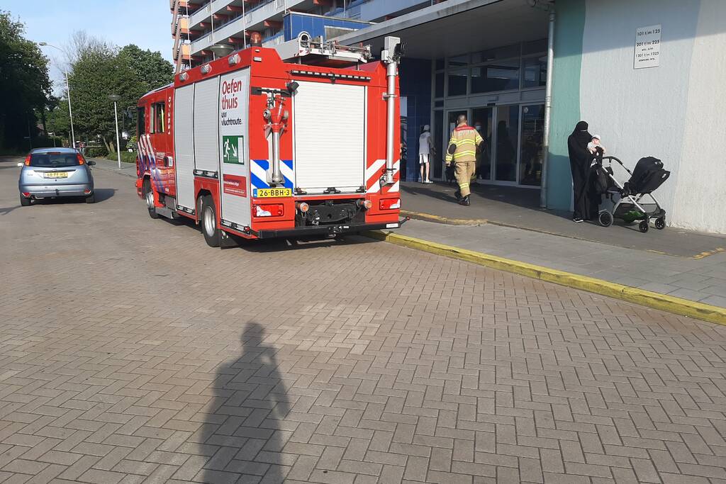 Gaslucht in berging van flat