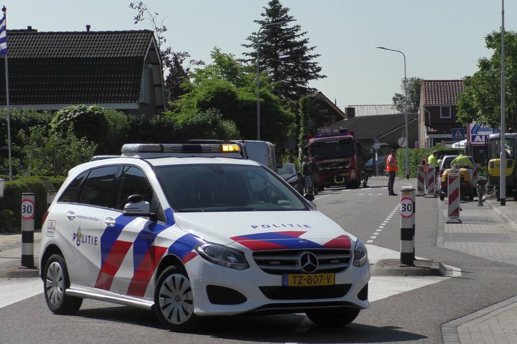 Straat afgesloten vanwege gaslekkage