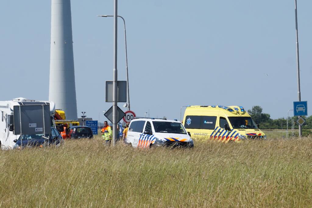 Motorrijder gewond bij botsing met auto