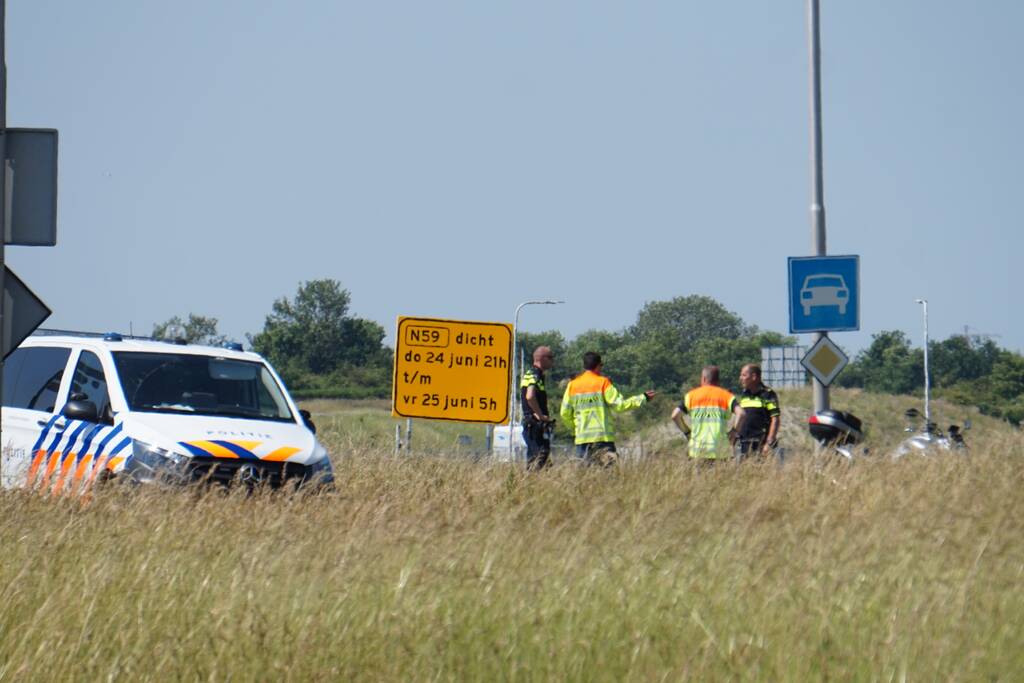 Motorrijder gewond bij botsing met auto