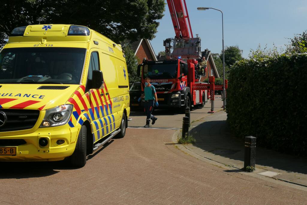 Traumahelikopter landt voor incident in woning