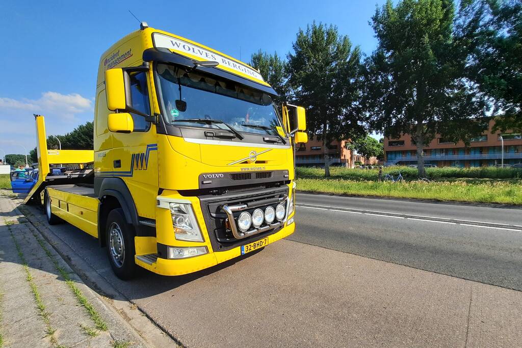 Auto in de kreukels bij botsing