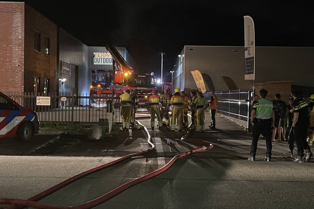 Grote brand in loods van Team outdoors