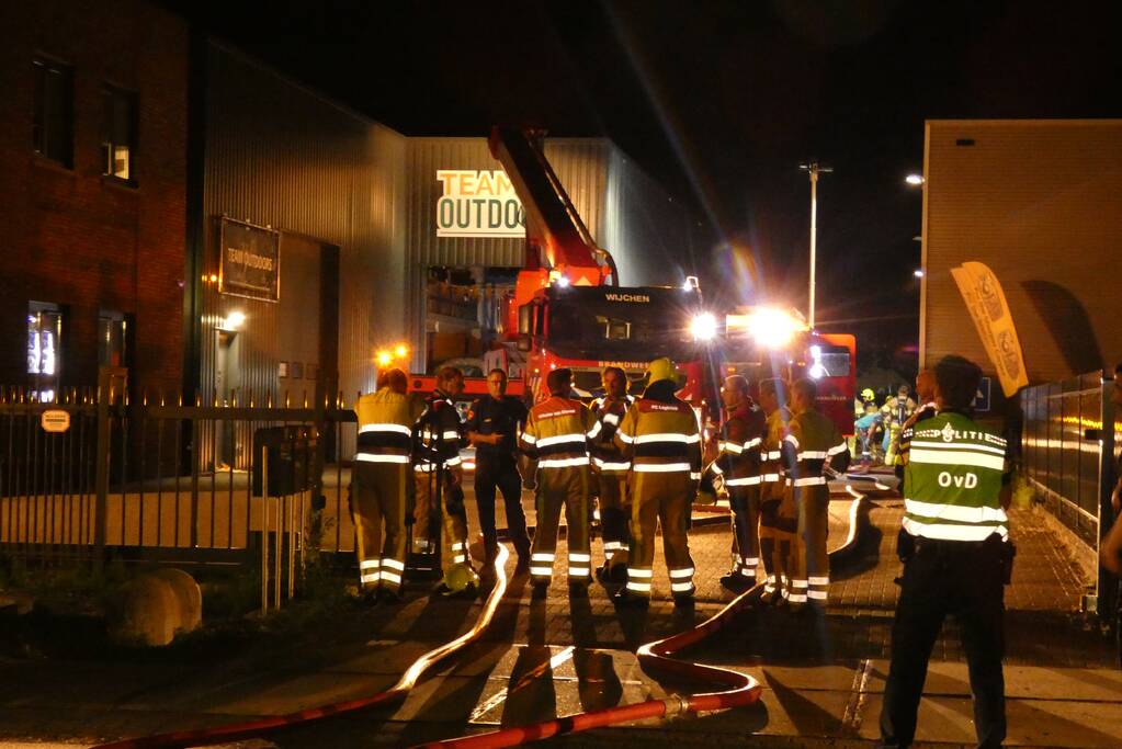 Grote brand in loods van Team outdoors
