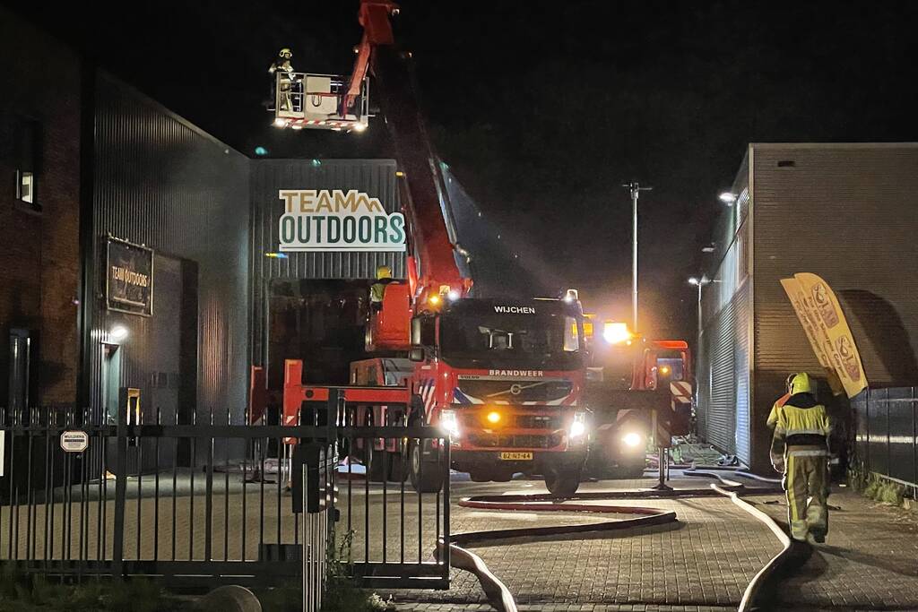 Grote brand in loods van Team outdoors