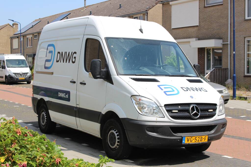 Lekkage in gasleiding bij graafwerkzaamheden