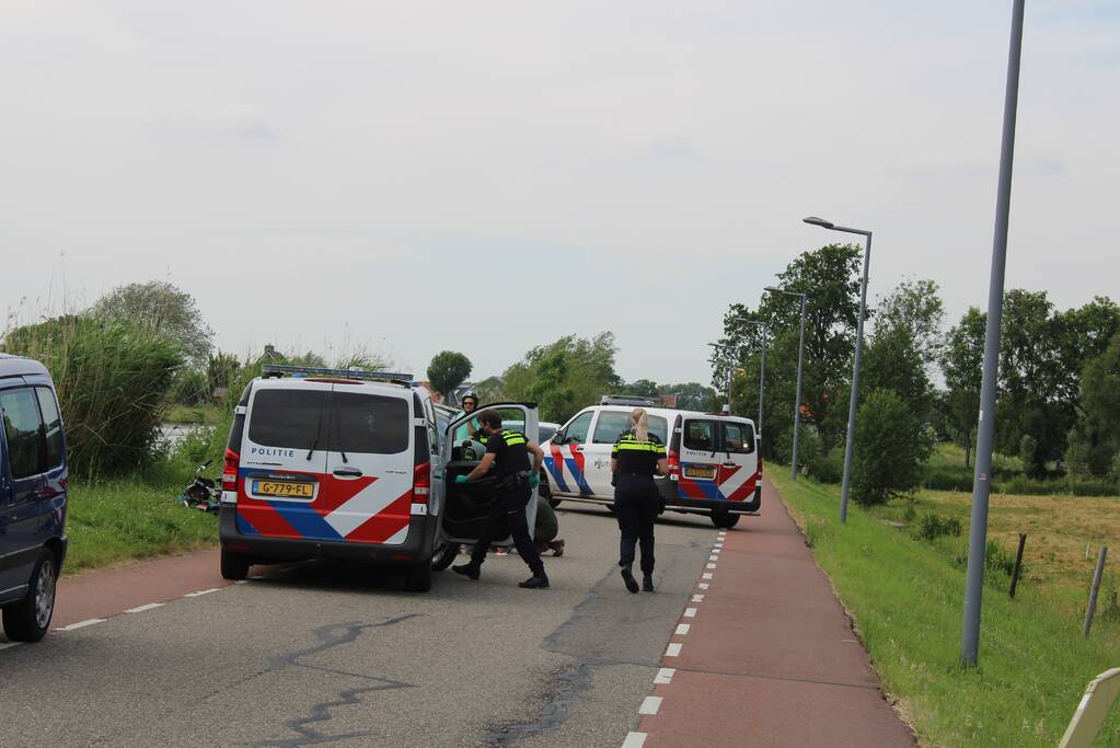 Fietser gewond door aanrijding met personenauto