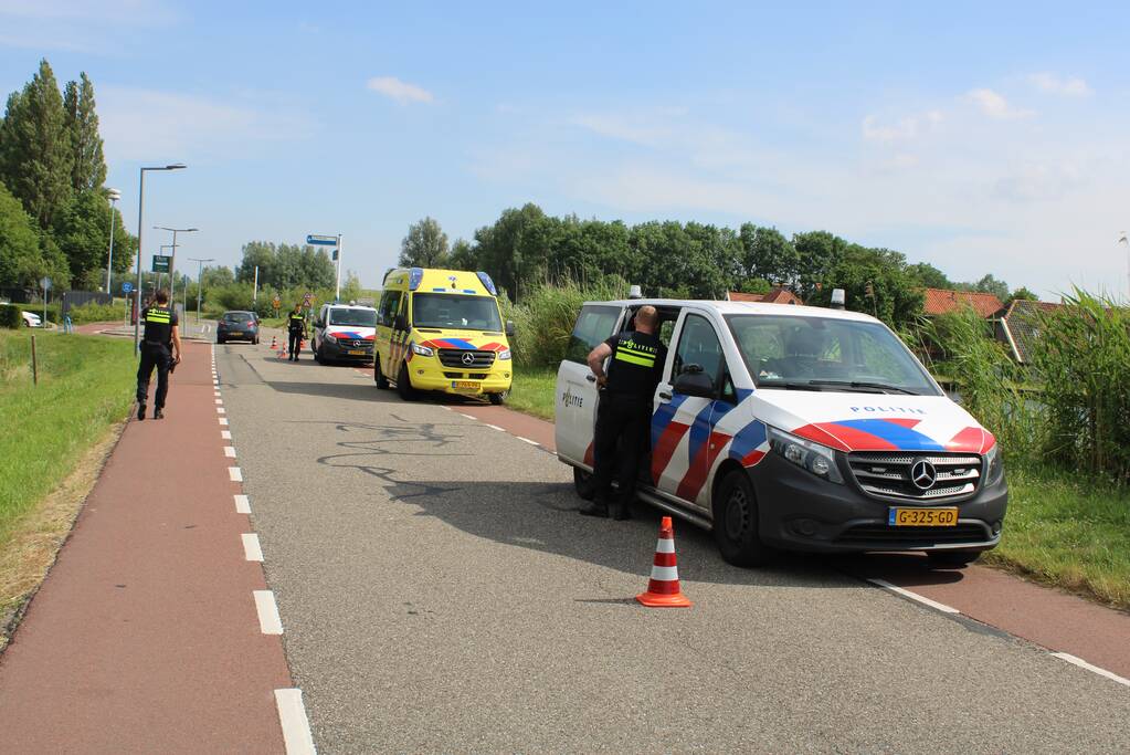 Fietser gewond door aanrijding met personenauto