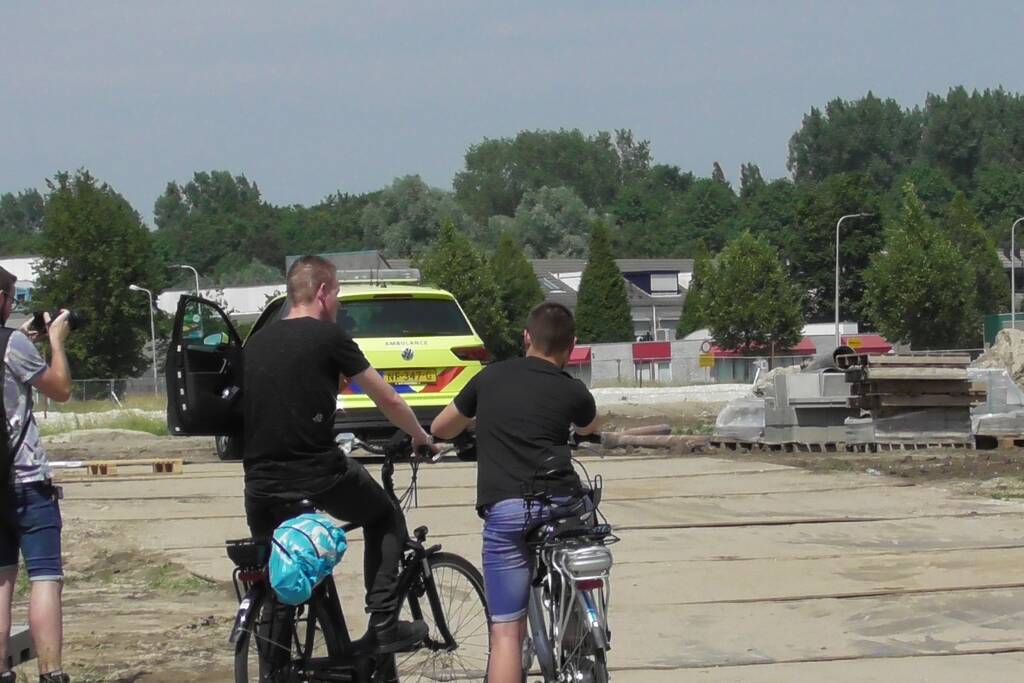 Traumahelikopter landt op bouwterrein voor incident