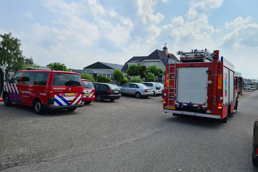 Brand in stacaravan Park de Randstad