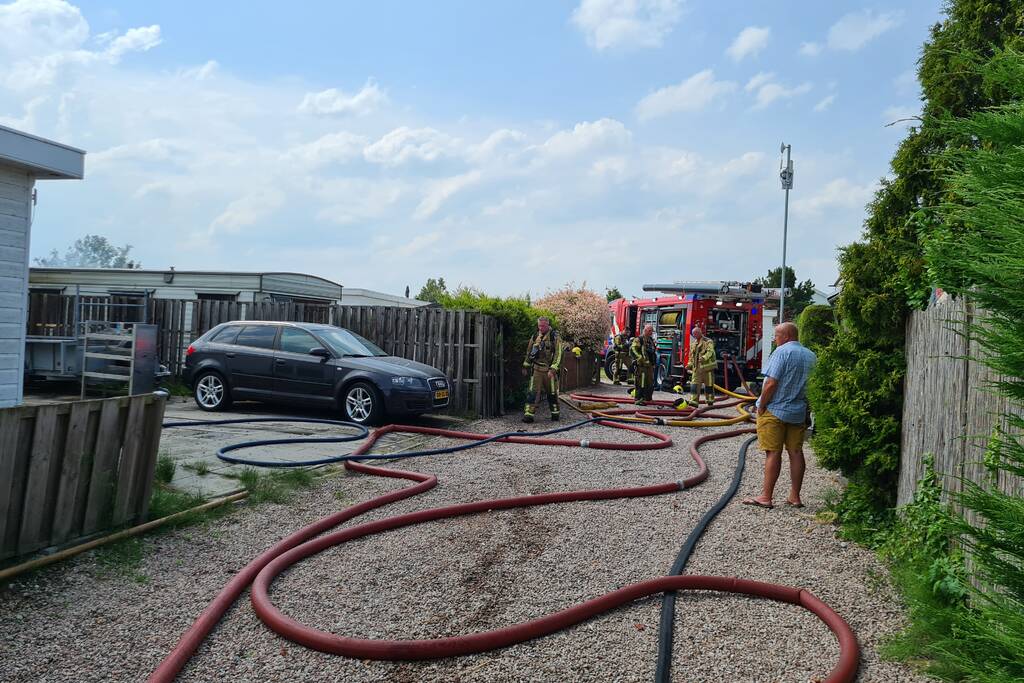 Brand in stacaravan Park de Randstad