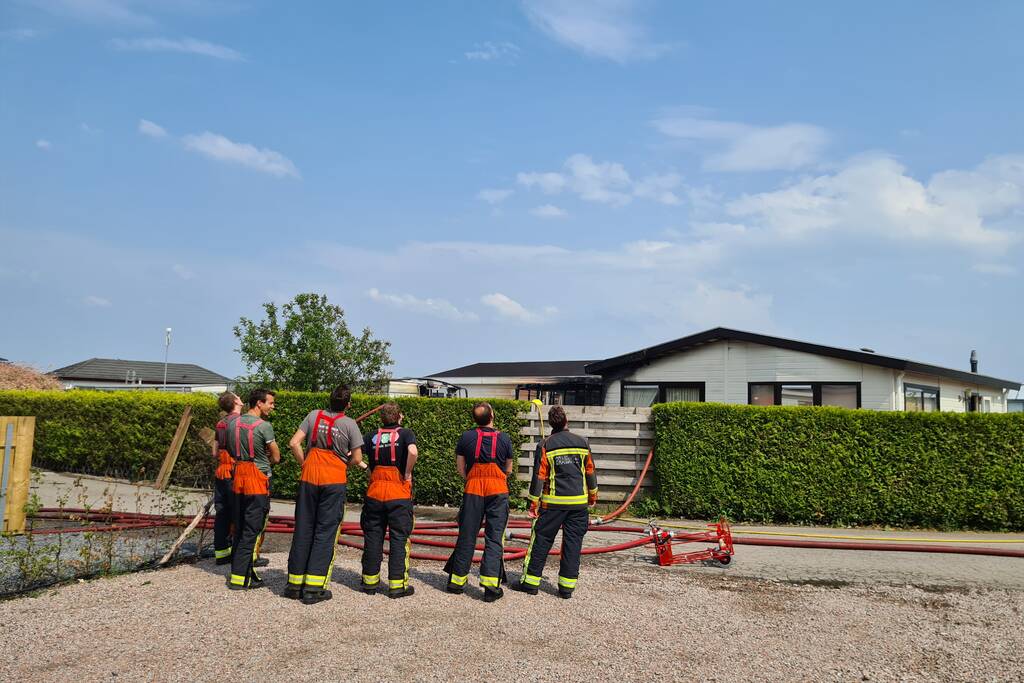 Brand in stacaravan Park de Randstad