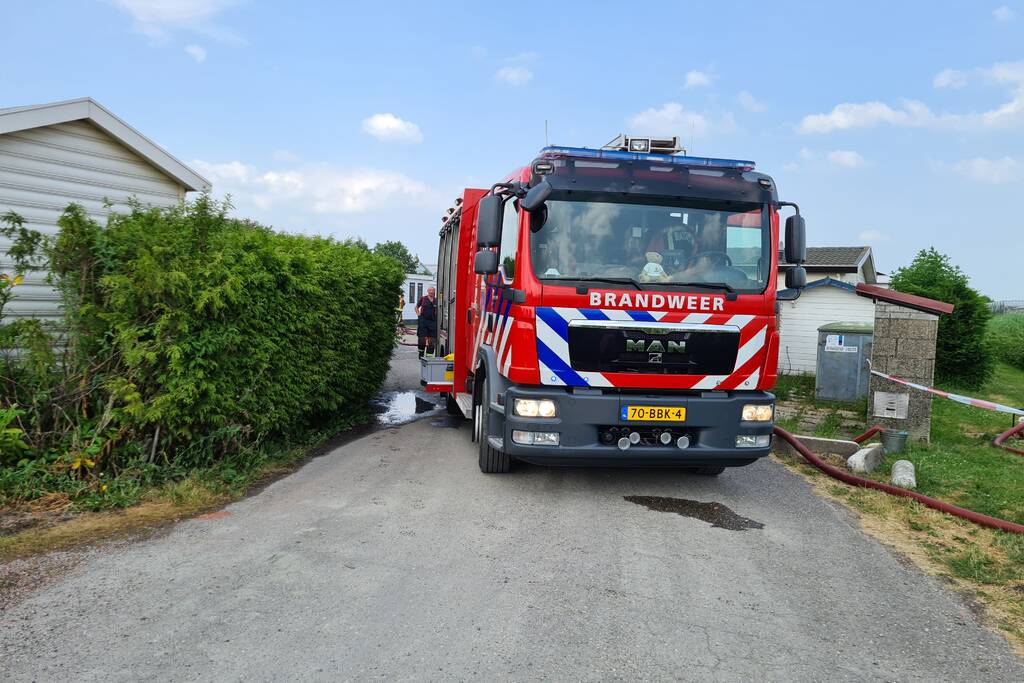 Brand in stacaravan Park de Randstad