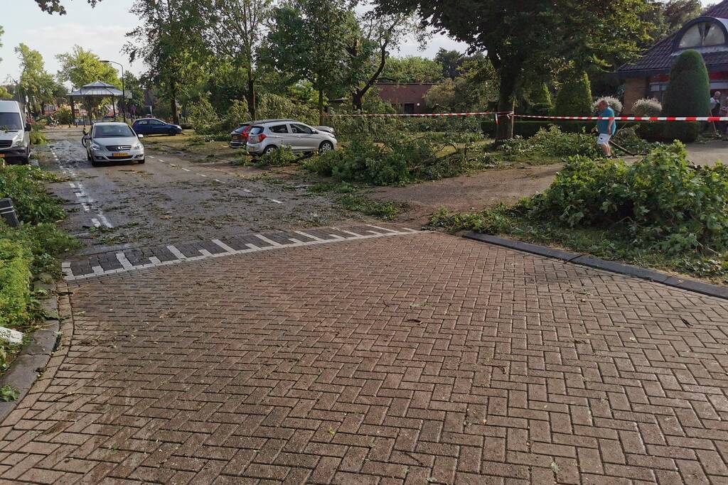 Veel schade door heftige windhoos