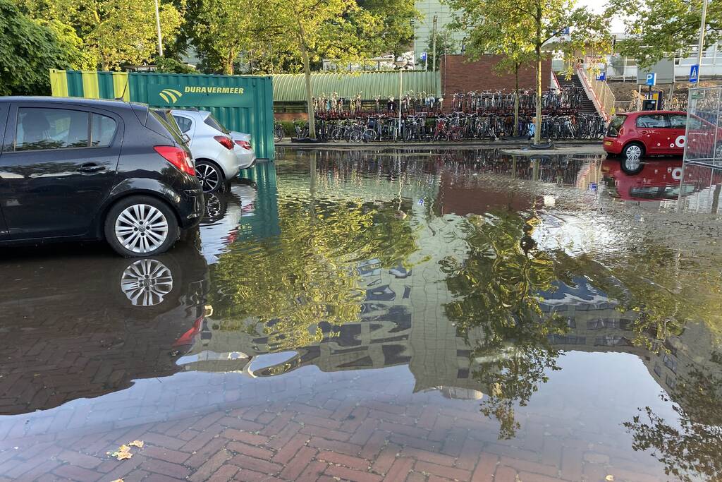 Veel wateroverlast door hevige neerslag