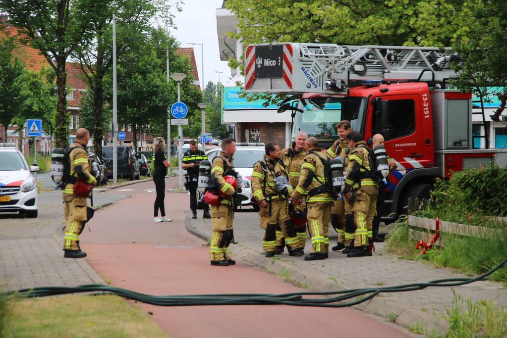 Brand in woning snel geblust