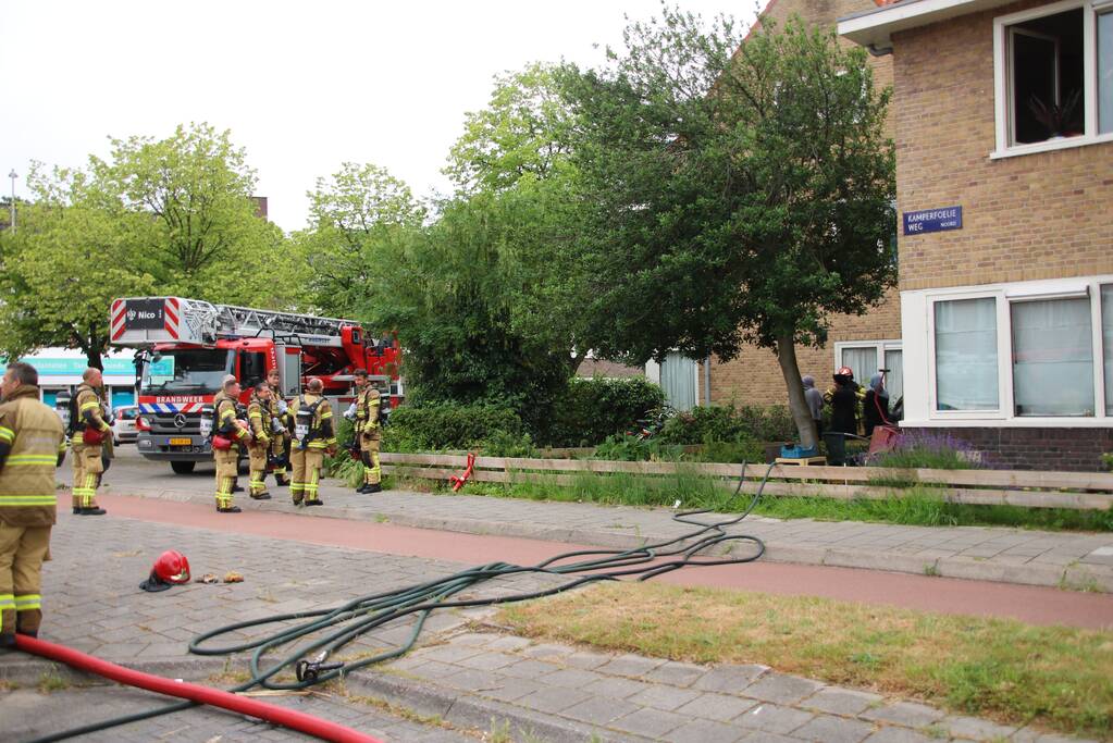 Brand in woning snel geblust